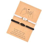 Hangsu Braccialetto romantico con nodo d'amore, braccialetto dell'amicizia, regalo unico per partner e amici, Misura unica, come descritto