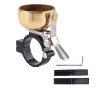 Hangsu Campane per biciclette vintage in rame, per manubrio della bicicletta, corno forte, patatine fritte, suono chiaro, per adulti e bambini, facile da installare, in lega di rame, facile