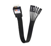 Hangsu Cavo per pannello frontale del PC, da 2 pin a 9 pin, per interruttori di alimentazione della scheda madre, pulsante di ripristino e LED di azionamento, con opzione di lunghezza multipla cavo