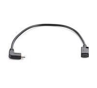 Hangsu Cavo USB tipo C a mini USB 90 gradi USB C maschio a mini USB femmina convertitore adattatore per computer portatili telefoni cellulari trasferimento dati sincronizzazione gioco