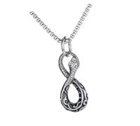 Hangsu Collana con ciondolo a forma di serpente gotico, accessorio per collana Edgy Ouroboros, catena in acciaio inox, per design alla moda, One Size, come descritto, come descritto