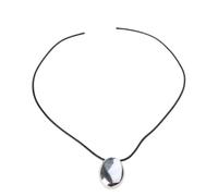 Hangsu Collana lunga alla moda in corda cerata, lunghezza regolabile, design delicato, gioielli per abiti quotidiani, comodo cavo, One Size, come descritto, come descritto