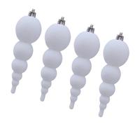 Hangsu Confezione da 4 ornamenti natalizi vellutati da appendere, eleganti decorazioni per albero di Natale, per la casa e le vacanze