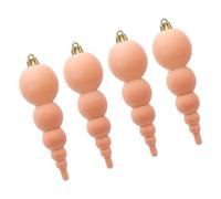 Hangsu Confezione da 4 ornamenti natalizi vellutati da appendere, eleganti decorazioni per albero di Natale, per la casa e le vacanze