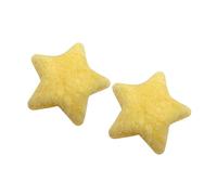 Hangsu Decorazioni morbide 5.5cm del trasduttore auricolare di Fluffys della stella gialla per personalizzare la clip comoda della stella del trasduttore auricolare