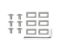 Hangsu Durevolezza in acciaio inossidabile per pedali della bici Viti facili da installare distanziatore bullone per pedale per mountain bike universals ciclismo scarpa bullone