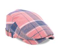 Hangsu Elegante berretto in cotone a quadretti, traspirante, leggero, per uso quotidiano e viaggi, attività all'aria aperta, berretto alla moda, rosa, Taglia unica