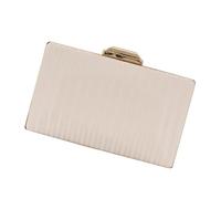 Hangsu Elegante pochette a tracolla da donna, per cocktail, feste, matrimoni, balli studenteschi, tracolla regolabile, borsa da sera, borse da sera, bianco