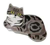 HANGSU Fermaglio per Capelli a Forma di Gatto, Clip Antiscivolo per Donne e Ragazze - Regalo per Amanti dei Gatti