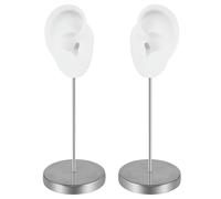 Hangsu Forma professionale dell'orecchio sinistro destro del silicone per la formazione cosmetica realistica umana manichino gioielli vetrina puntelli modello in silicone, Misura unica, come descritto