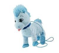 Hangsu Giocattolo elettrico interattivo di peluche del cavallo che cammina per con controllo vocale e guinzaglio Companion bambini giocattolo elettrico della peluche dell'animale domestico