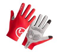 Hangsu Guanto da ciclismo a dita piene, per mountain bike, touchscreen, imbottito, antiscivolo, sportivo, per uomini e donne