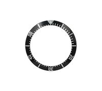Hangsu Lunette ceramiche di alluminio di alta durevolezza dell'orologio di immersione con struttura ceramica resistente ai graffi 38mm 30.5mm per lunette alla moda di longevità, Nero