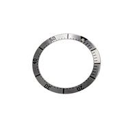 Hangsu Lunette ceramiche di alluminio di alta durevolezza dell'orologio di immersione con struttura ceramica resistente ai graffi 38mm 30.5mm per lunette alla moda di longevità, Argento