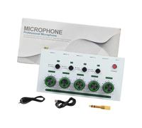 Hangsu Mixer uditivo professionale a 4 ingressi a basso rumore per esibizioni dal vivo e trasmissioni riduce al minimo le interferenze di sfondo Studio per concerti di podcast domestici