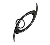 Hangsu Moschettone alla moda a forma di stella oversize moschettone portachiavi con design unico a stella per un uso pratico e alla moda portachiavi in metallo robusto, Nero canna di fucile., Wolf