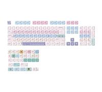 Hangsu PBTs Keycaps con superfici lucidanti a specchio e caratteri sublimati ergonomici per una digitazione confortevole MOA altezza vetro ceramica come keycap