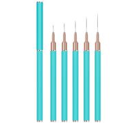 Hangsu Pennelli per unghie, 5 pennelli professionali per nail art, penna punteggiatura per belle unghie, pennello per pittura, strumenti da disegno per la mamma