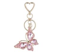 Hangsu Portachiavi a forma di farfalla alla moda, ciondolo per borsa, gioiello alla moda, regalo per giovani appassionati di moda, elegante ciondolo portachiavi a forma di farfalla, A, Taglia unica