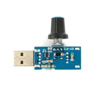 Hangsu Regolatore di velocità continuo per ventola USB con interruttori modulo 4-12V 5W regolatore desktop con manopola desktop