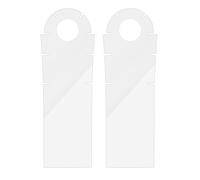 Hangsu Set di 2 fogli di pellicola protettiva trasparente per pedivella per bici