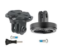 Hangsu Staffa di montaggio per computer per bici da strada Adattatori per fari per fotocamera leggera Base di fissaggio Accessori per ciclismo Biciclette permanenti Supporto per computer