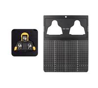 Hangsu Strumento di allineamento dei tacchetti da ciclismo portatile in alluminio leggero ergonomico a doppia faccia per bici da strada Strumento di allineamento tacchetti