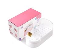 Hangsu Supporto per punte da trapano per unghie, 2 in 1, custodia per punte da trapano, 30 fori, espositore per punte da trapano