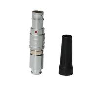 HangTon 0B FGC 4 Pin Maschio Connettore Cavo Spina per Cavo di Alimentazione Dati, Doppia Chiave 90°, Compatibile per LEMO Tipo
