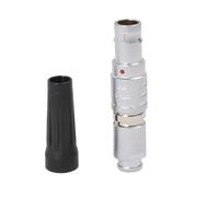 HangTon 0B FGF 4 Pin Maschio Connettore Cavo Spina per Cavo di Alimentazione Dati, Doppia Chiave 155°, Compatibile per LEMO Tipo