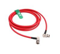 HangTon 12G 4K Raw SDI cavo video coassiale BNC a BNC Canare LV-61S 75 ohm per Canon Blackmagic Camera Monitor flessibile schermato 1,5 m rosso angolo retto