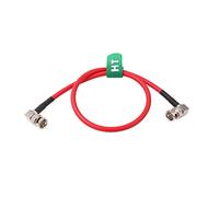 HangTon 12G SDI Raw 4K 60p Cavo video BNC coassiale ad angolo retto schermato per Sony FS7 FX9 FX6 Alexa DSMC2 Camera Blackmagic SmallHD Atomos Monitor (50cm, rosso)