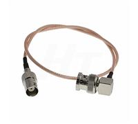 HangTon - Adattatore di prolunga video da BNC a femmina BNC 3G HD SDI per monitor Blackmagic Teradek, schermato sottile RG179, 75 Ohm (100)