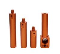 HangTon Asta di supporto per tubo di prolunga da 19 mm, lunghezza 5,1 cm, 7,6 cm, 4 sezioni per fotocamera Sony ARRI RED wireless Follow Focus Lens Motor Shoulder Rail montaggio con filettatura da 3/8