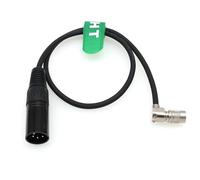 HangTon Audio Recorder Mixer Cavo di alimentazione XLR per Zaxcom Zoom F8 Sound Devices MixPre 788T 664 702, Hirose 4 Pin Right Angle 90°, altamente flessibile, 1 m