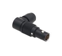 HangTon Black 0B FSG 304 4 pin 90 gradi connettore girevole regolabile ad angolo retto maschio circolare Push Pull cavo spina compatibile per Lemo