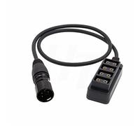 Hangton Block Battery 12V XLR 4 Pin Alimentatore Splitter per D-tap Convertitore adattatore a 4 porte 12 pollici (30 cm)