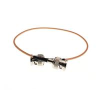 HangTon BNC HD SDI Video RF Cavo coassiale Jumper Adapter Trasmissione Segnale Bassa Perdita 50Ohm RG316 BNC Maschio a Maschio per Monitor Fotocamera (6 in / 15 cm)