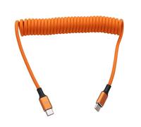 HangTon CarPlay, cavo di alimentazione USB C PD 60 W, ad alta velocità, da USB-C a tipo C, per fotocamera R5 A7C FX3 G9 9 9V3A, iPhone 15/16 Pro Max, Samsung S24/S23, LG V30, iPad, MacBook Pro, laptop