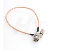 HangTon - Cavo adattatore coassiale da mini SDI a SDI per segnale video 75 ohm, per monitor Blackmagic Videocamera Video Assist (30 cm, angolo retto DIN 1.0/2.3 a BNC 316D)