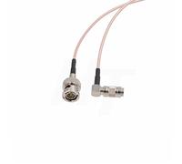 HangTon Cavo adattatore coassiale mini SDI a SDI segnale video RG179 75 ohm per Blackmagic Camera Video Assist Monitor (20 cm, angolo retto DIN 1.0/2.3 a maschio BNC RG179)