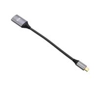 HangTon Cavo adattatore da USB-C a HDMI 4K a 60Hz per iPhone 15/16 Pro Max, MacBook Pro/Air, Samsung Huawei Laptop Phone to TV Monitor Proiettore Display, Screen Mirroring, Grigio Intrecciato, 20 cm