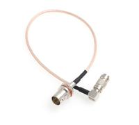 HangTon - Cavo adattatore SDI per segnale video BNC da mini BNC a formato intero, per monitor Blackmagic (60 cm, angolo retto DIN 1.0/2.3 a BNC RG179)