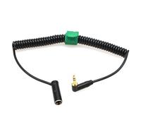 HangTon Cavo audio a spirale per Rode Wireless GO alla telecamera Canon C70 BMPCC 4K BMCC 6K Pro, da 3,5 mm 1/8" a TA3M Mini XLR a 3 pin a basso profilo