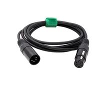 HangTon Cavo audio bilanciato per microfono e registratore, amplificatore per cuffie, da XLR maschio a femmina XLR a 4 pin (2 metri)
