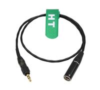 HangTon Cavo audio per fotocamera BMPCC 4K 6K Canon C70, ricevitore Sennheiser EK500 G4 Sony UWP D21 URX Deity, bloccaggio da 3,5 mm 1/8" a Mini XLR 3 Pin 30 cm