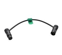 HangTon Cavo audio per registratore mixer microfono altoparlante audio mixpre 10 II zoom F8n Zaxcom Sony fotocamera Canon XLR 3 pin maschio a femmina Low Profile Right Angle nero 30cm