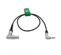 HangTon Cavo audio TRS da 3,5 mm per Atomos Shogun 7 Flame Inferno, Ninja Inferno Monitor 10 Pin 90 gradi sbilanciato