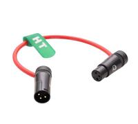 HangTon Cavo audio XLR a basso profilo ad angolo retto per registratore, mixer, microfono, altoparlanti, dispositivi audio, Mixpre 10 II, Zoom F8n, Zaxcom, Sony, Canon, fotocamera, 3 pin maschio a