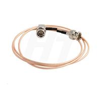 HangTon - Cavo coassiale super flessibile per fotocamera 3G HD-SDI video RF ad angolo retto da BNC maschio a maschio dritto BNC RG179, 75 Ohm (1 metro)